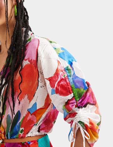 Top Desigual, mix culori