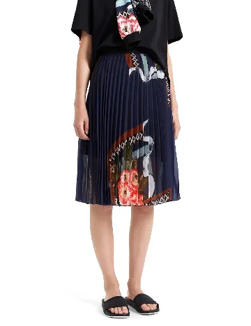 Fusta Desigual, albastru