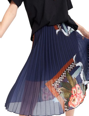 Fusta Desigual, albastru