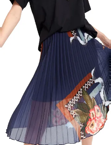 Fusta Desigual, albastru