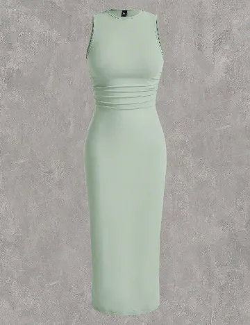 Rochie lunga SHEIN CURVE, albastru Albastru