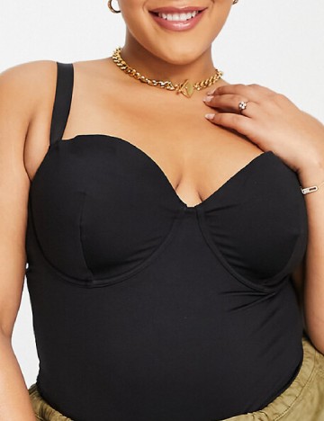Body ASOS Curve, negru