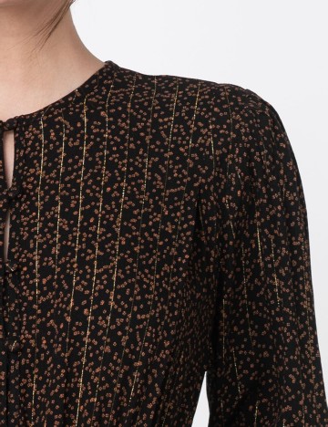 Rochie scurta Desigual, negru/maro