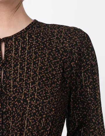 Rochie scurta Desigual, negru/maro