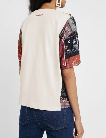 Tricou Desigual, crem