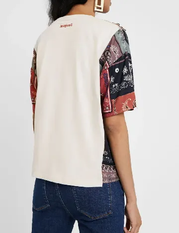 Tricou Desigual, crem
