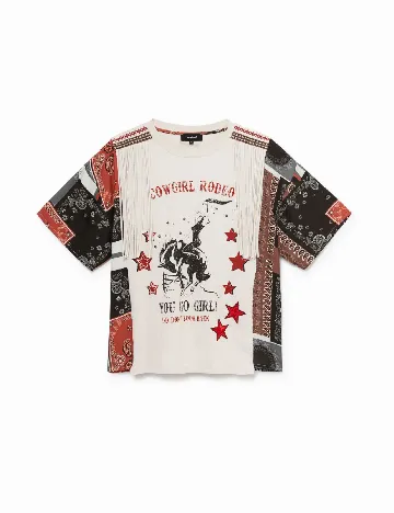 Tricou Desigual, crem