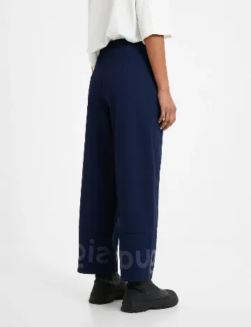 Pantaloni Desigual, albastru Albastru