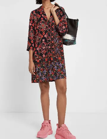 Rochie scurta Desigual, mix culori Mix culori