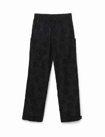 Pantaloni Desigual, negru Negru