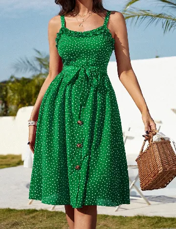 Rochie medie SHEIN, verde Verde