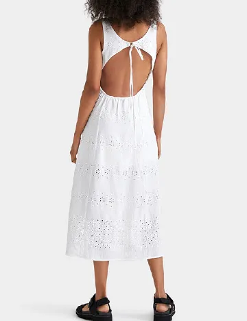 Rochie medie Desigual, alb