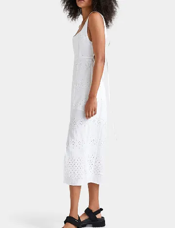 Rochie medie Desigual, alb