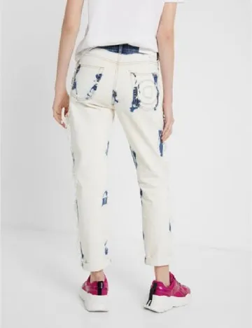 Blugi Desigual, ecru