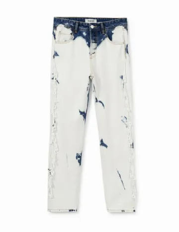 Blugi Desigual, ecru
