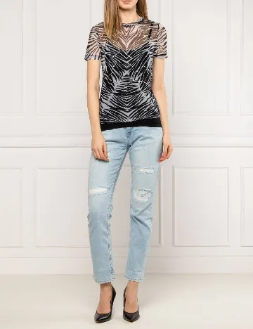 Tricou Desigual, gri Mix culori