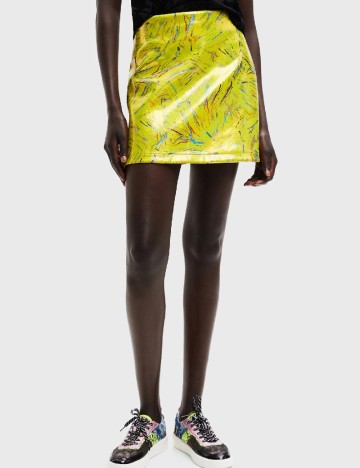 Fusta Desigual, galben