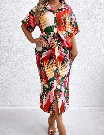 Rochie lunga SHEIN CURVE, mix culori Mix culori
