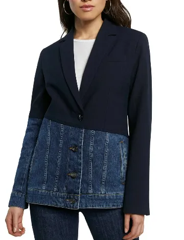 Jacheta Desigual, albastru Albastru