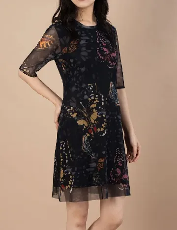 Rochie scurta Desigual, negru Negru