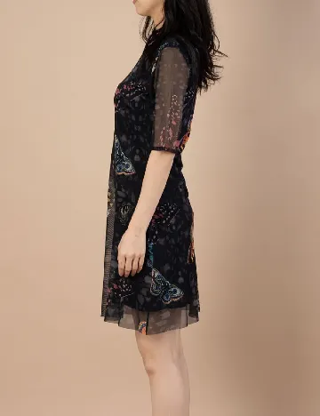 Rochie scurta Desigual, negru Negru