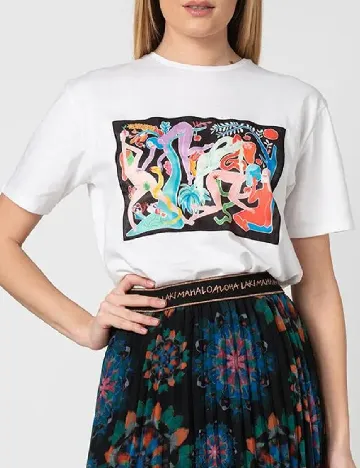 Tricou Desigual, alb Alb