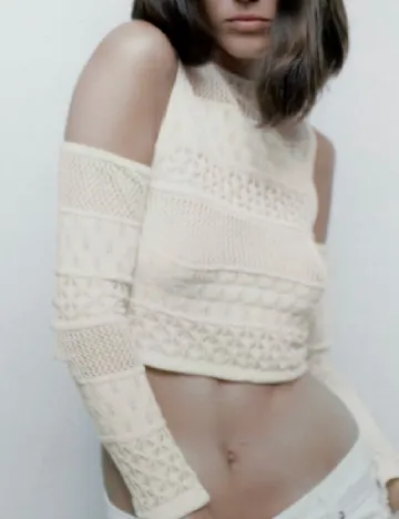 Top Zara, crem Crem