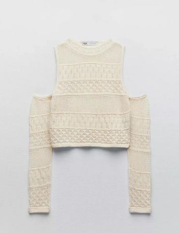 Top Zara, crem