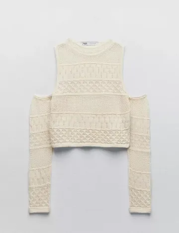 Top Zara, crem Crem