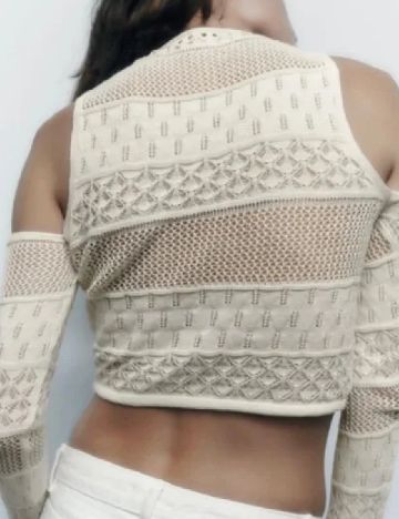 Top Zara, crem