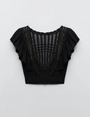 Top Zara, negru