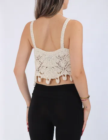 Top Zara, ecru