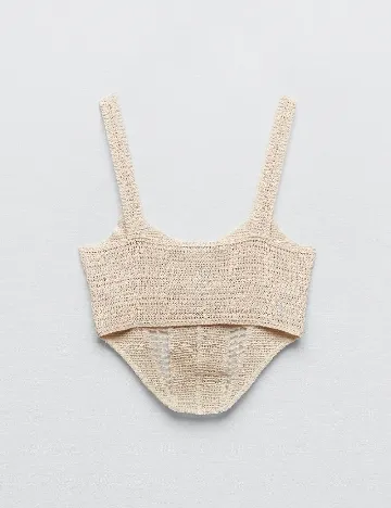Top Zara, crem Crem