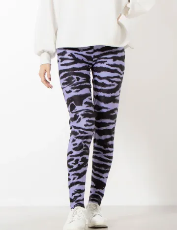 Colanti Desigual, negru/mov