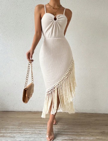 Rochie medie SHEIN, crem