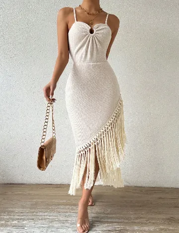 Rochie medie SHEIN, crem Crem