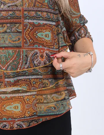 Bluza Desigual, mix culori