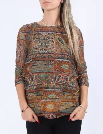 Bluza Desigual, mix culori