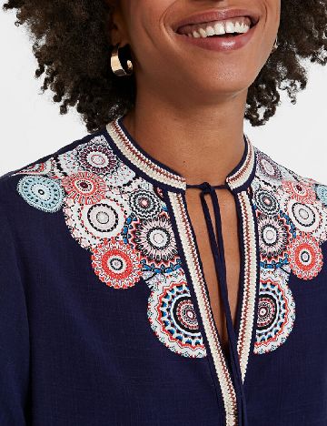 Bluza Desigual, bleumarin