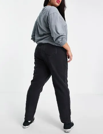 Blugi Don t think twice Curve, negru Negru