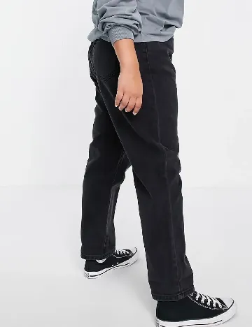 Blugi Don t think twice Curve, negru Negru
