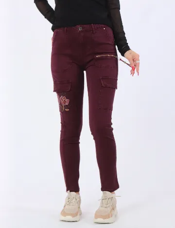 Pantaloni Desigual, mov