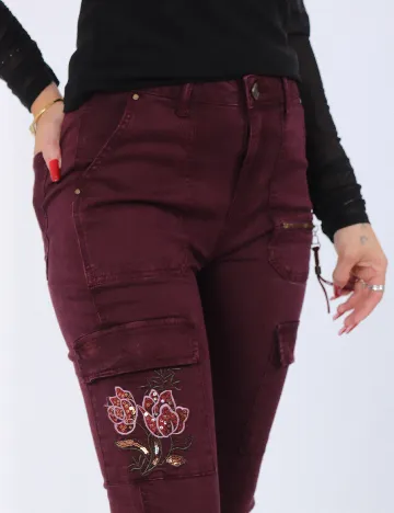 Pantaloni Desigual, mov