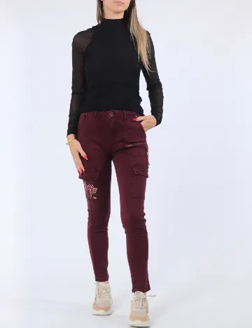 Pantaloni Desigual, mov