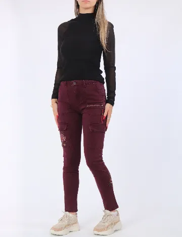 Pantaloni Desigual, mov