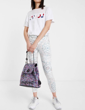 Blugi Desigual, alb