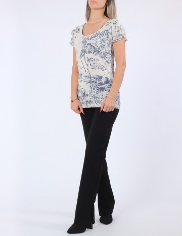 Tricou Desigual, bej