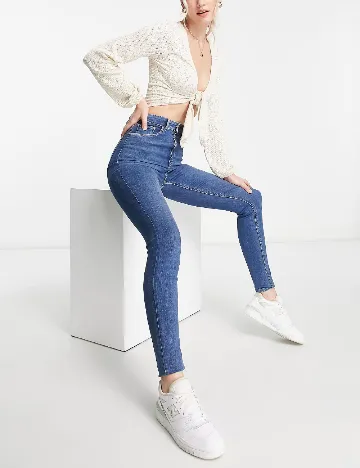 Blugi ASOS, albastru Albastru