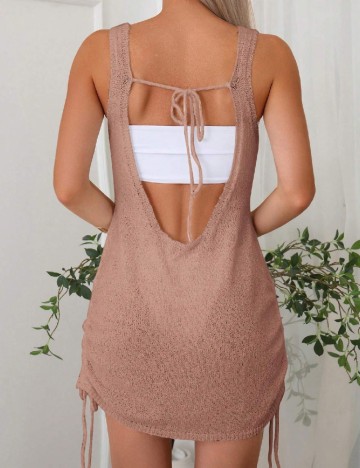 Rochie scurta SHEIN, roz pal