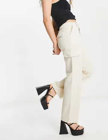 Pantaloni Signature 8, crem Crem